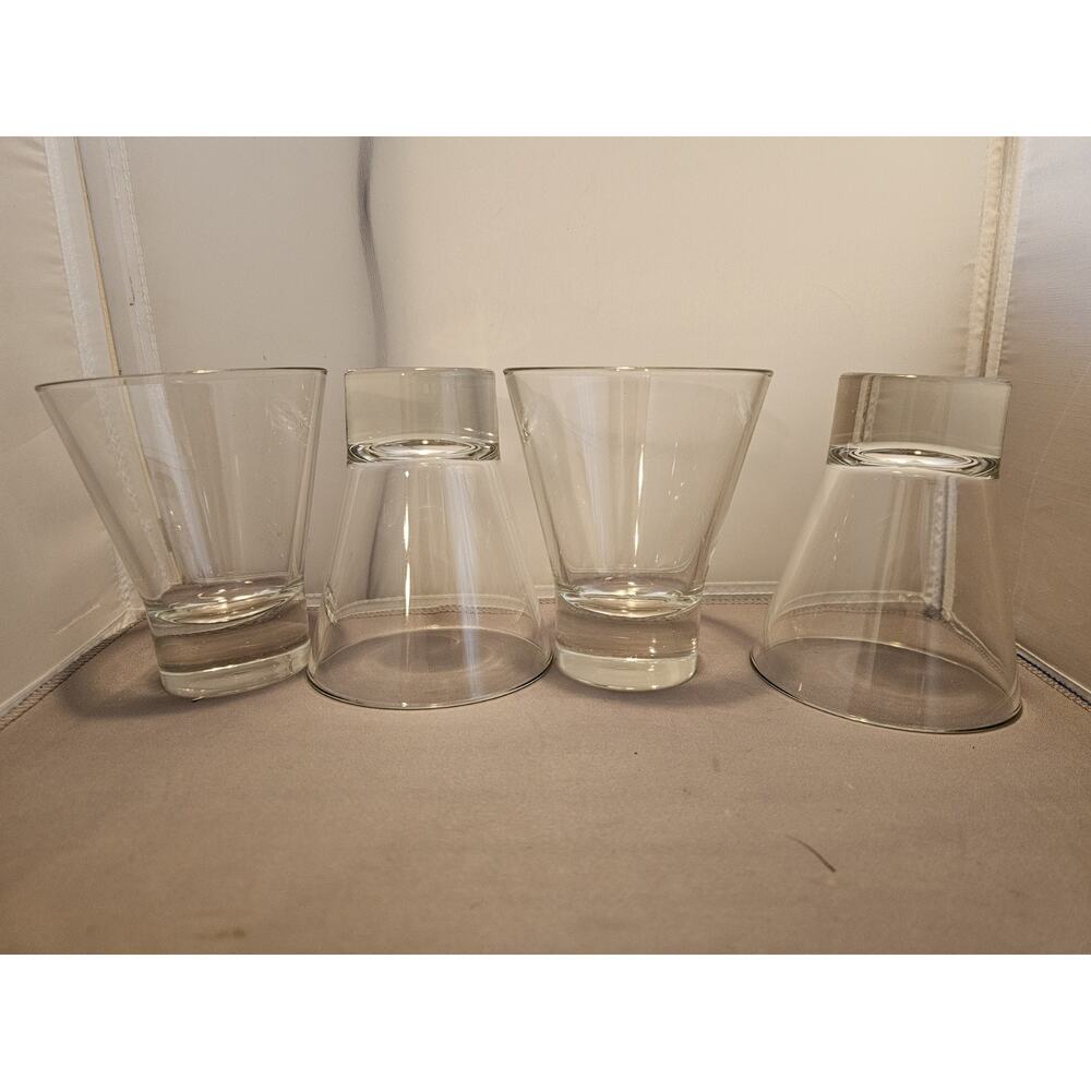 Vintage Set of 4 Libbey 11106520 - 11.8 oz Double Old Fashioned Clear Glasses